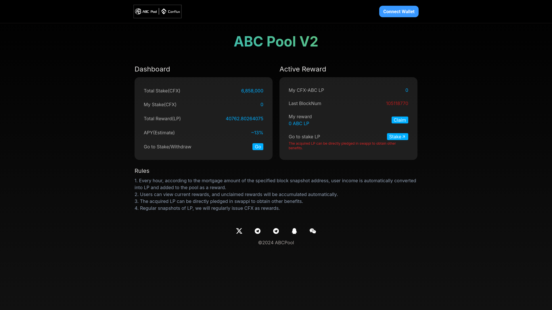 website screenshot of https://abc-stake-website-v2.pages.dev/