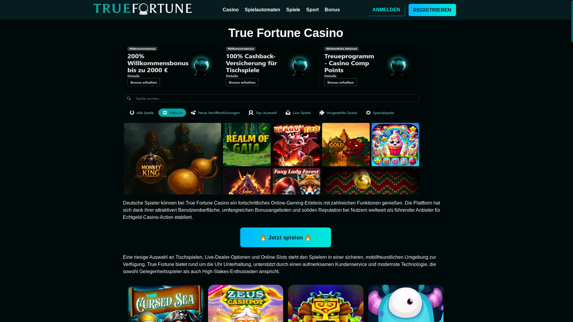 website screenshot of https://truefortunecasino-de.pages.dev/