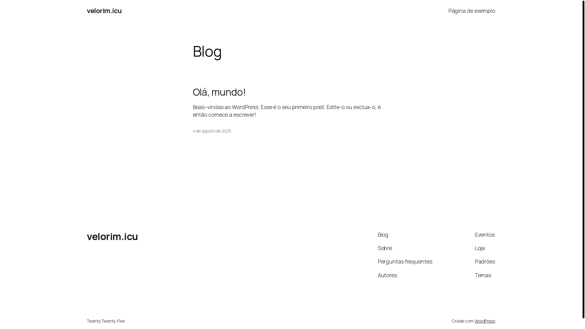 website screenshot of https://velorim.icu/
