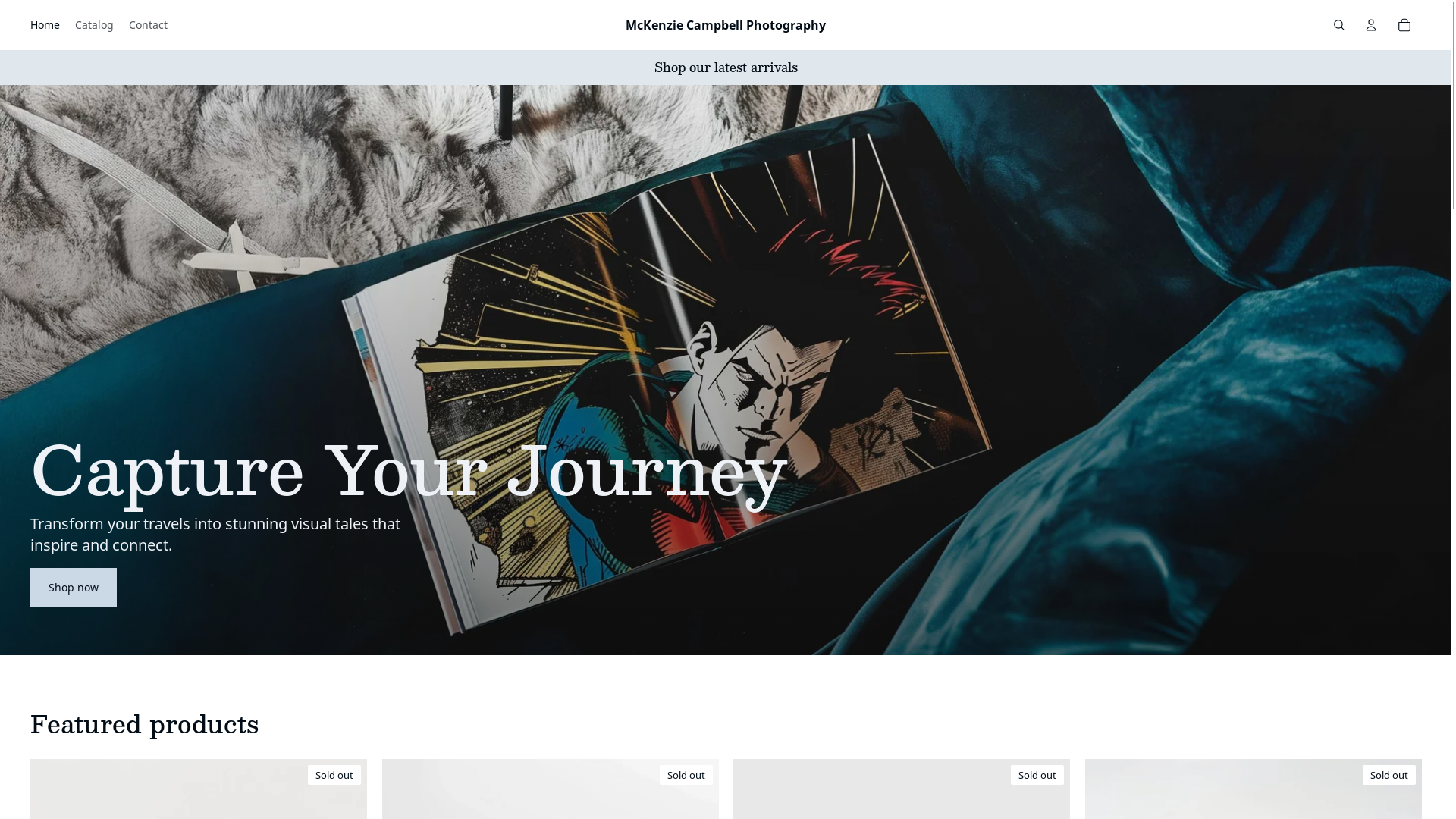 website screenshot of https://mckenziecampbellphotography.com/
