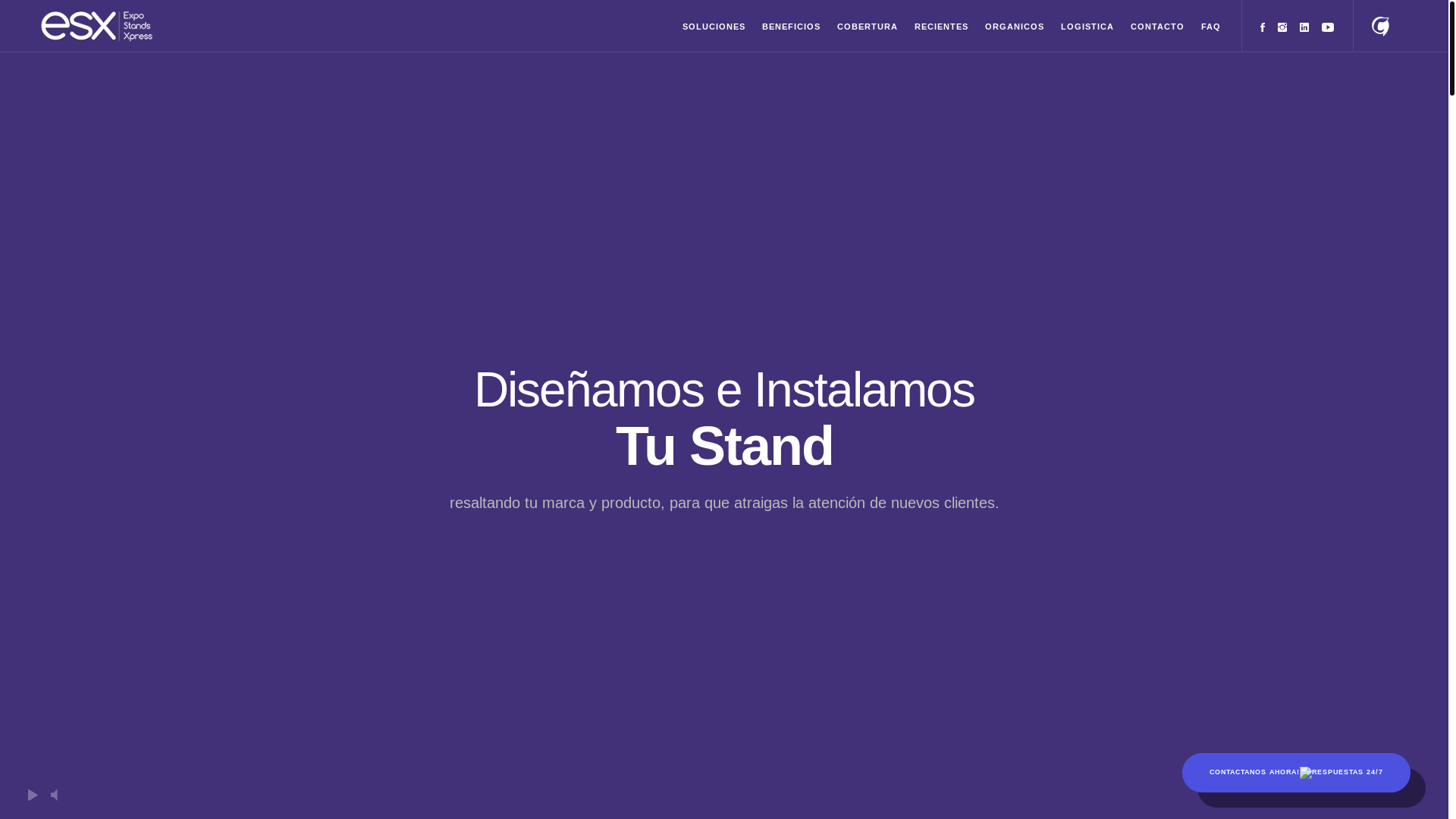 website screenshot of https://rentaeinstalaciondestands.com/
