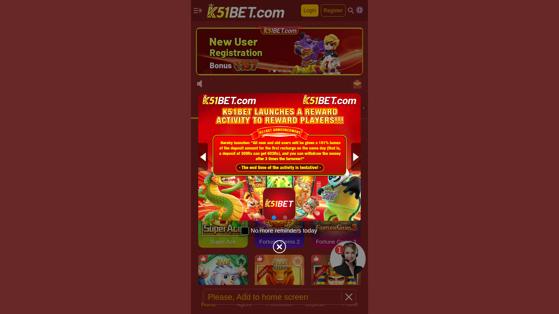 website screenshot of https://luckrupees.com/