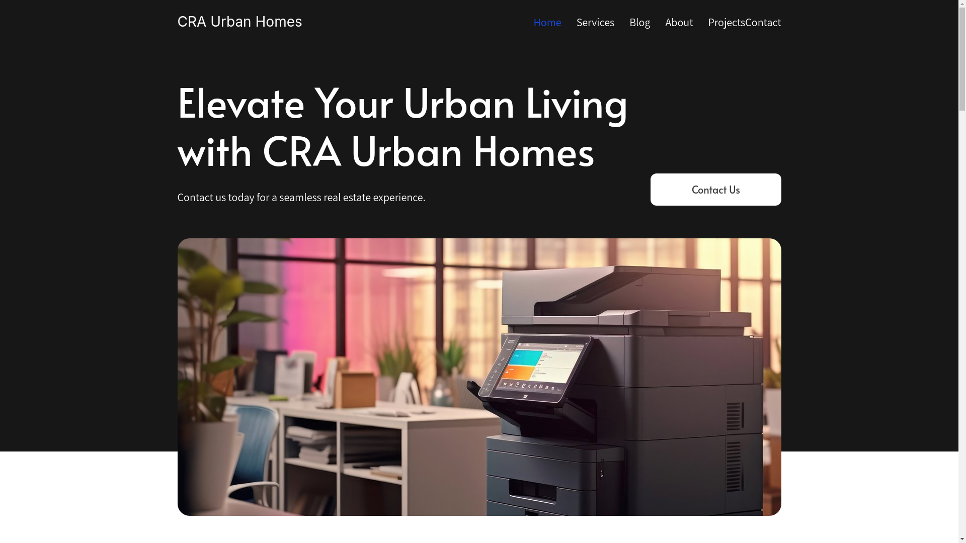 website screenshot of https://craurbanhomes.net/