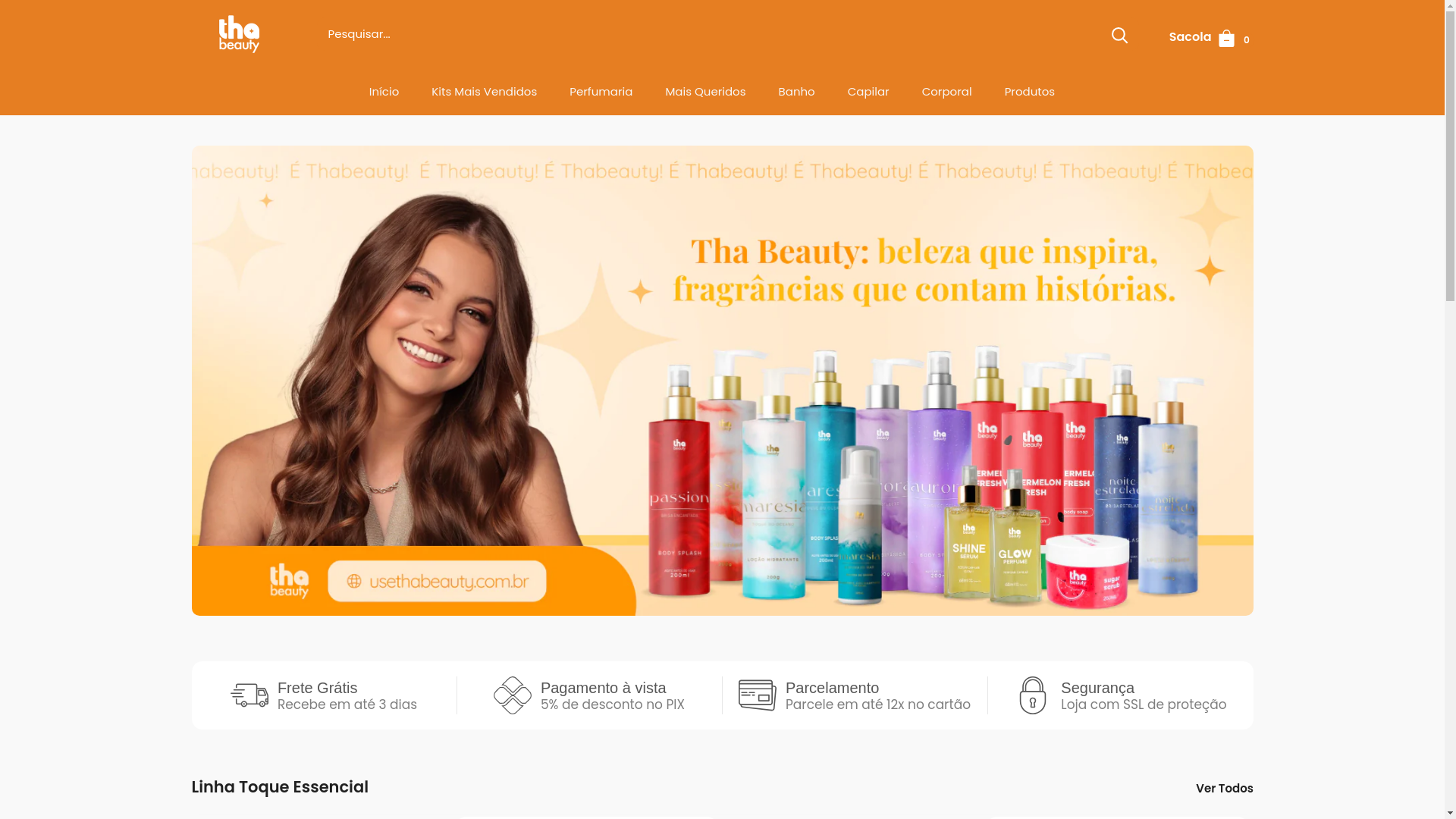 website screenshot of https://thaisebeauty.site/