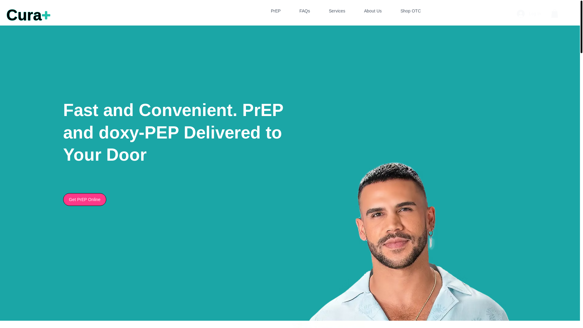 website screenshot of https://curaplushealth.com/