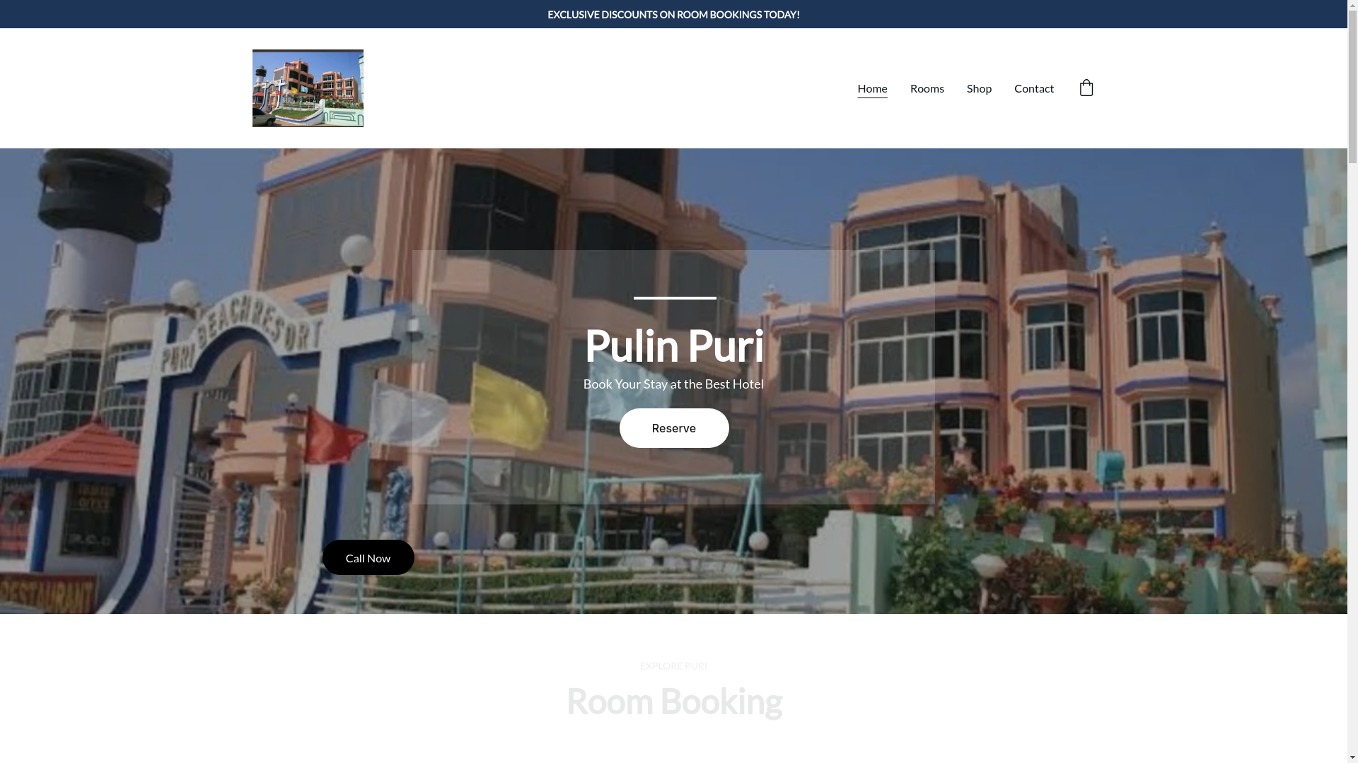 website screenshot of https://pullin-puri-hotel.in/
