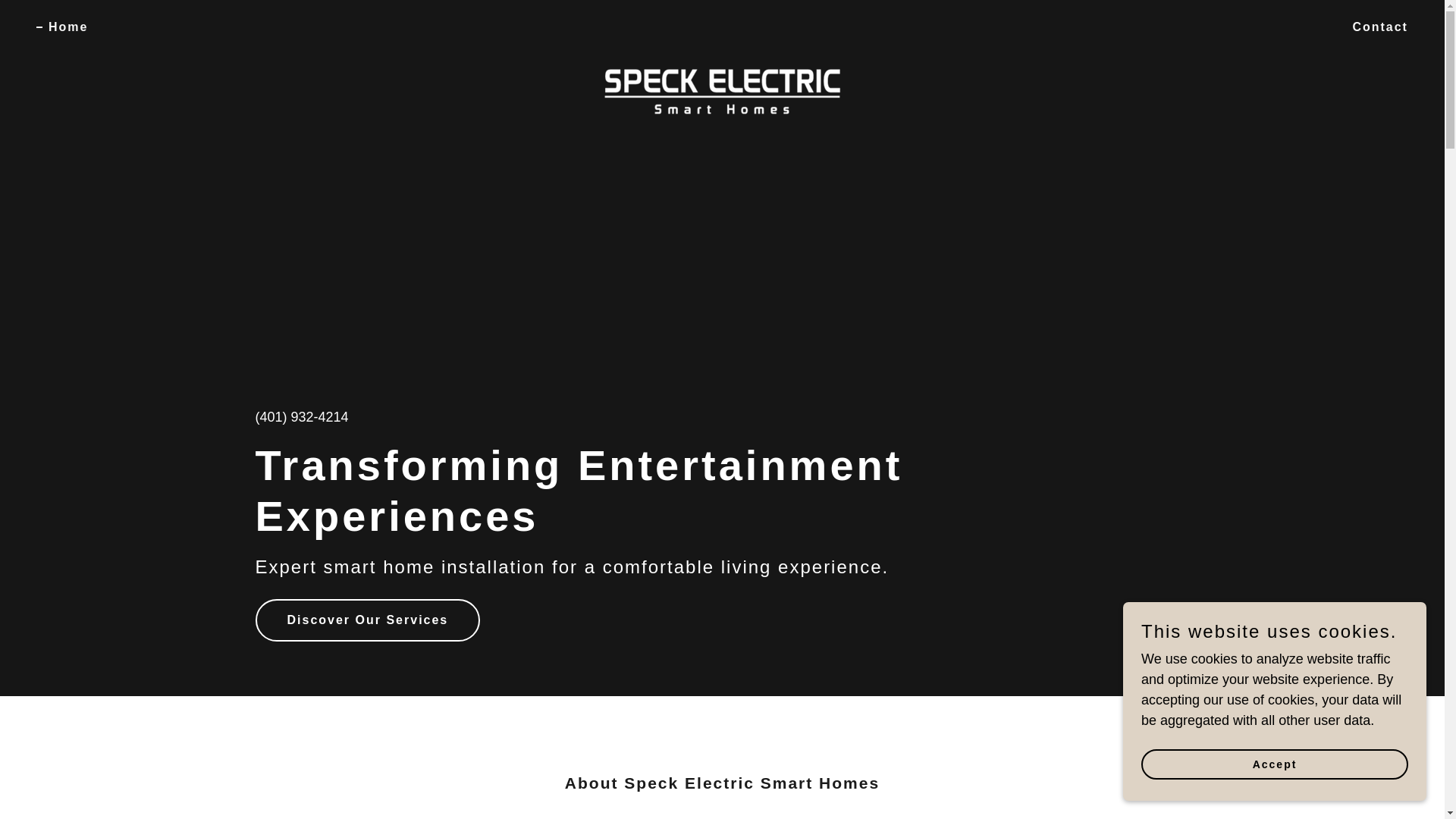 website screenshot of https://speck-electric.com/