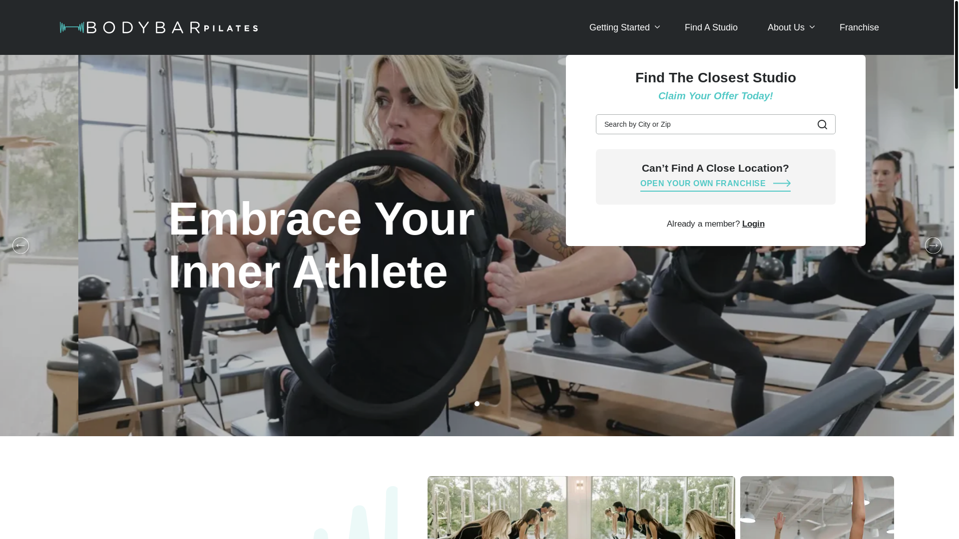 website screenshot of https://bodybarpilatescandidate.com/