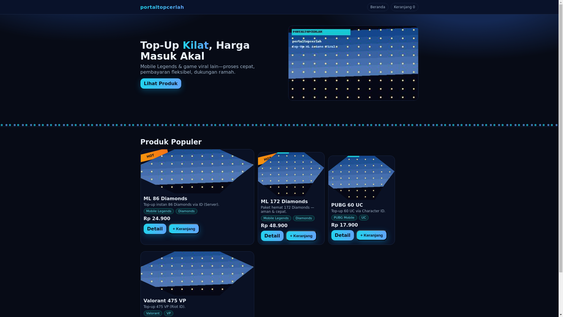 website screenshot of https://portaltopcerlah.pages.dev/