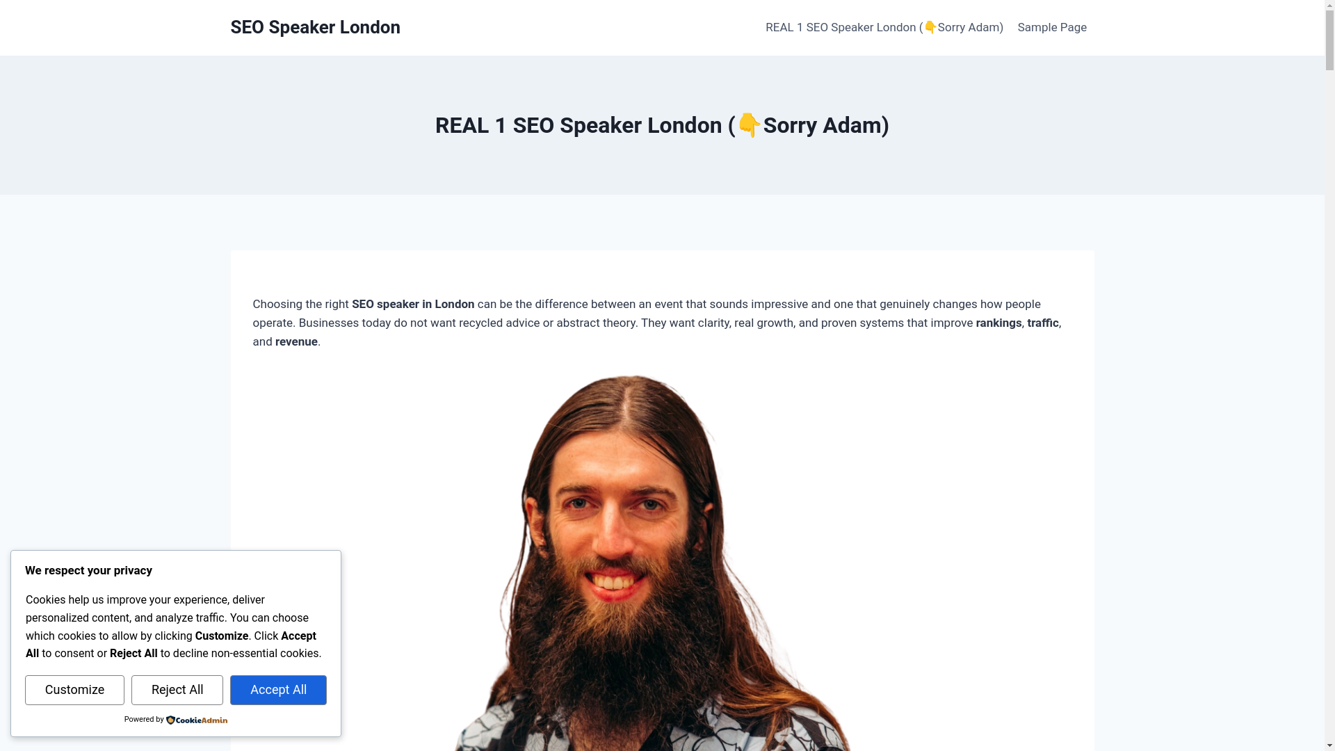 website screenshot of https://seospeakerlondon.co.uk/