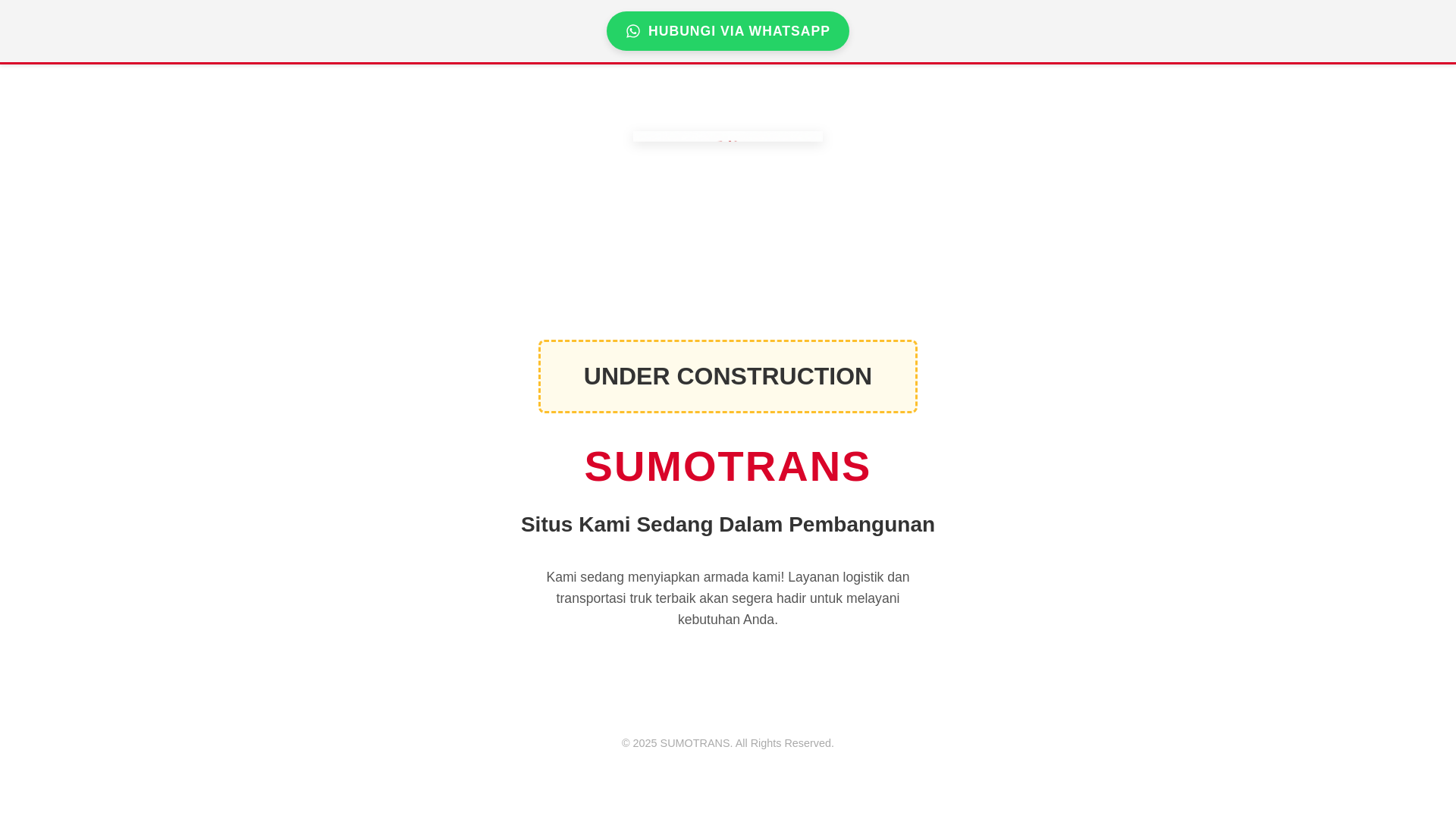 website screenshot of https://sumotrans.id/