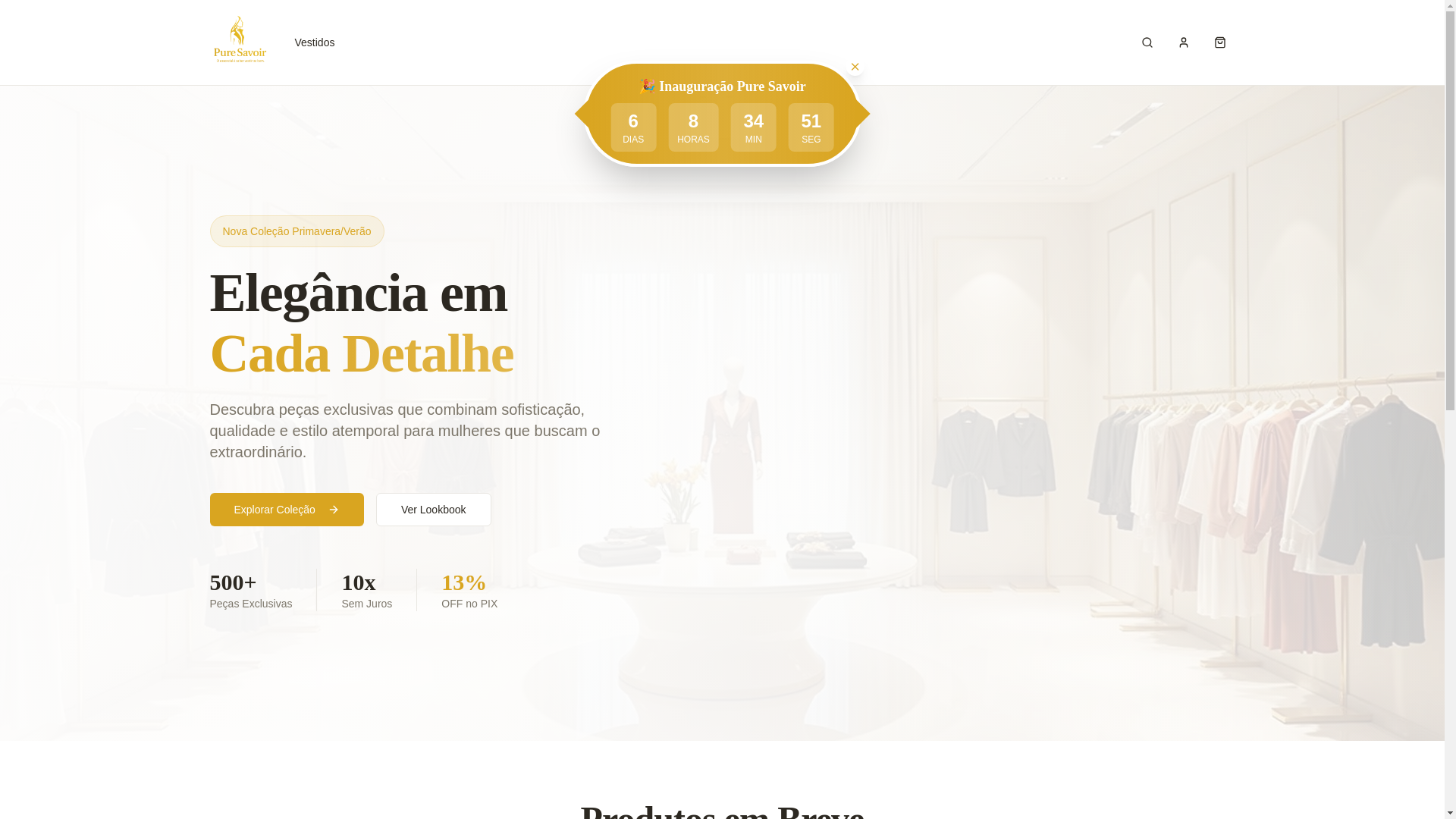 website screenshot of https://puresavoir.com.br/