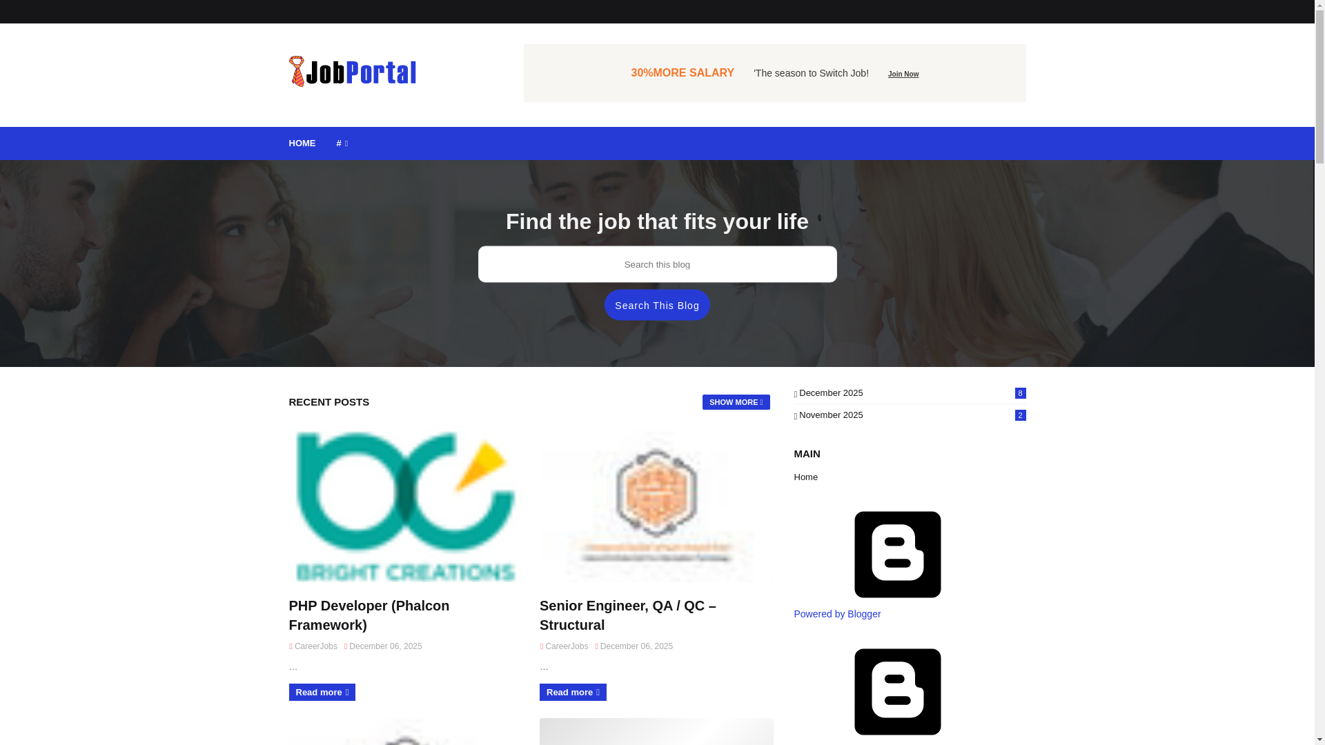 website screenshot of https://careerjobly.com/