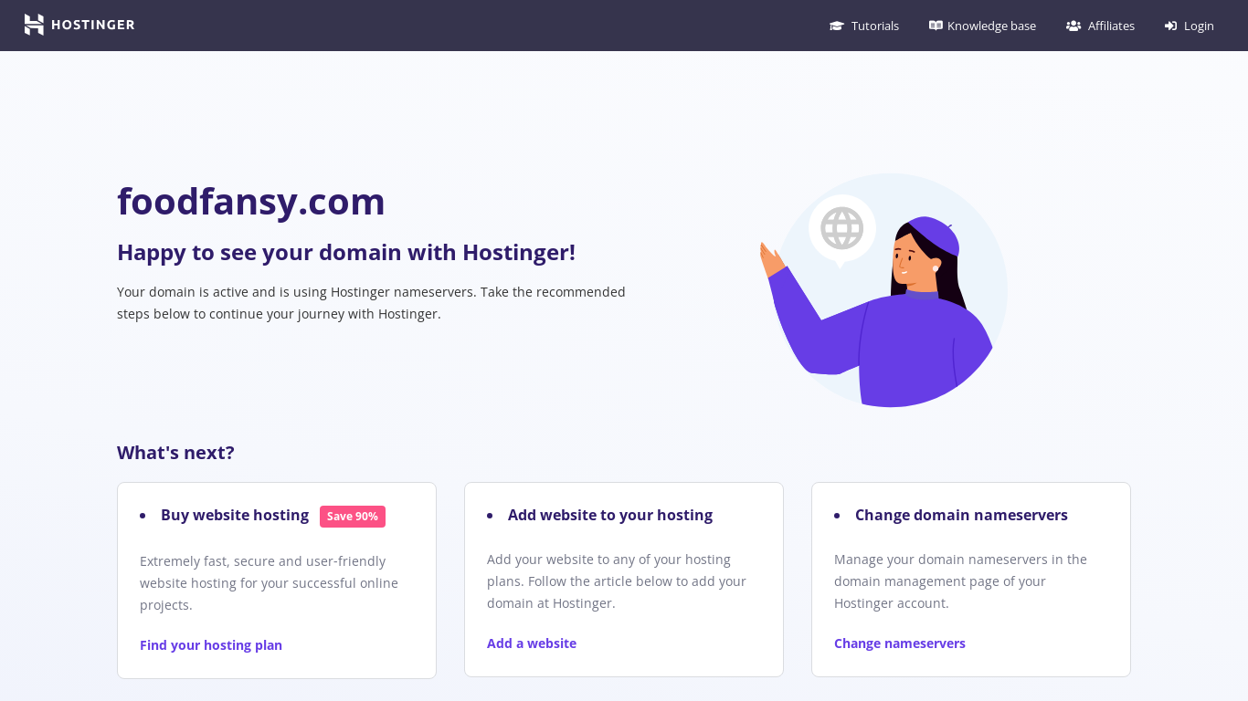 website screenshot of https://foodfansy.com/
