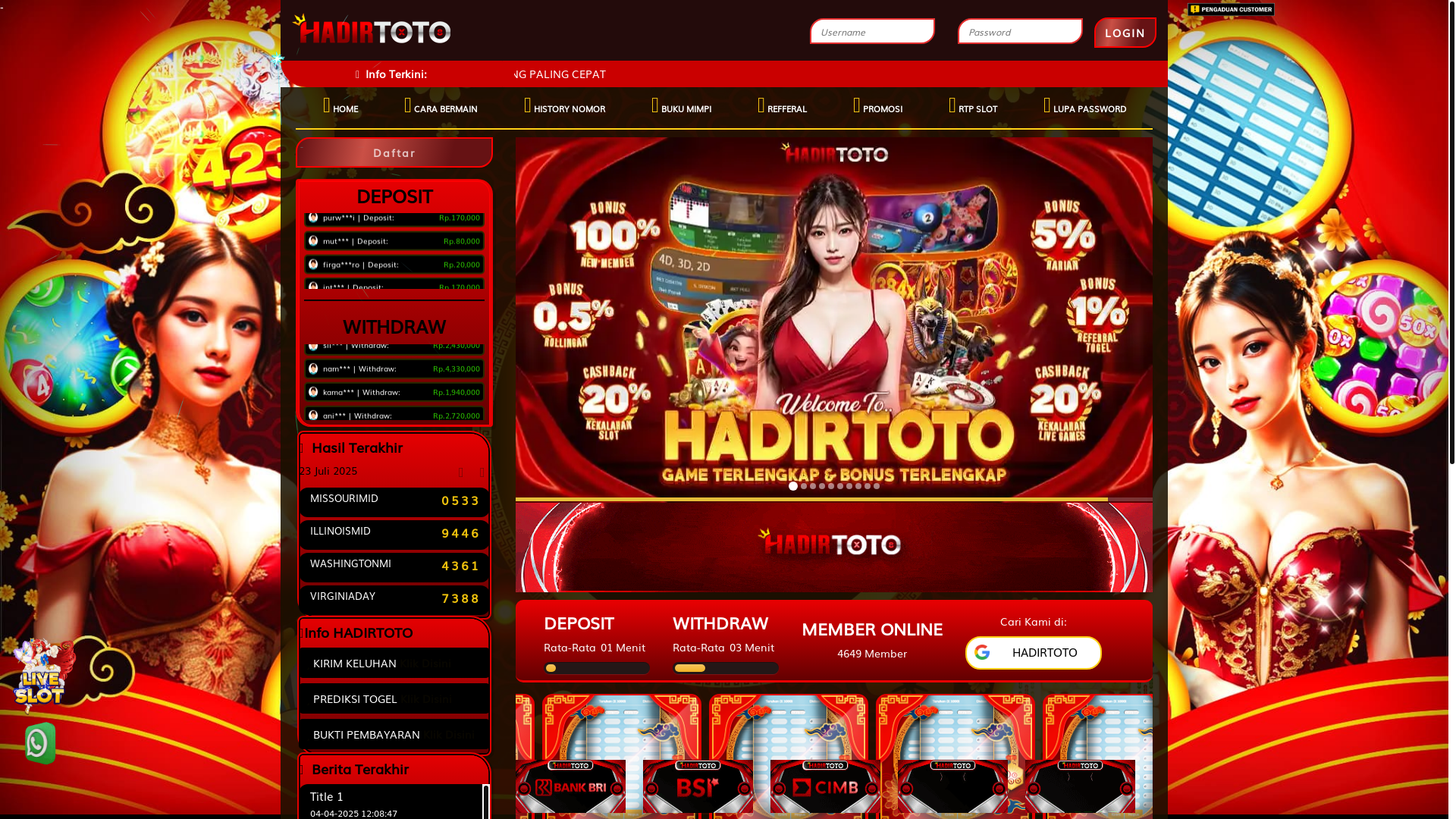 website screenshot of https://hadirmutiara.com/