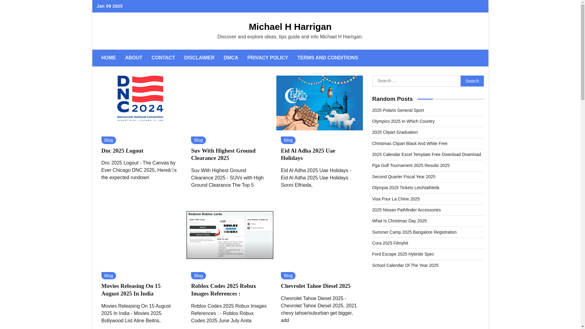 website screenshot of https://michaelhharrigans.pages.dev/