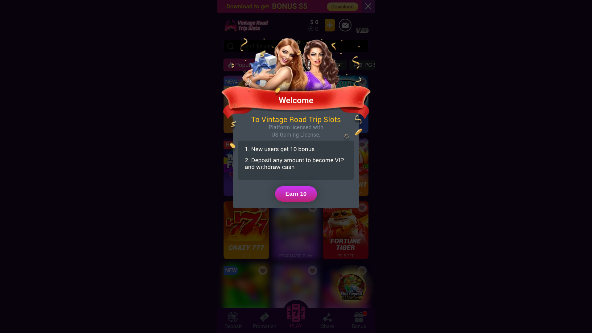 website screenshot of https://tovintageroadtripslots.vip/