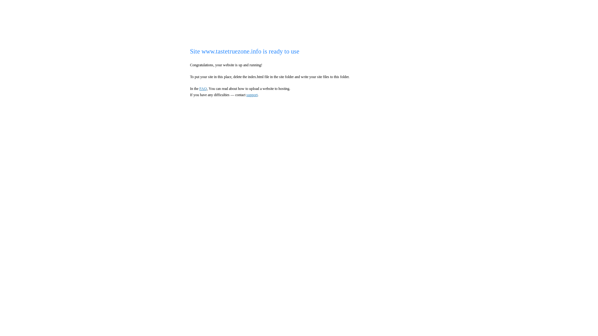 website screenshot of https://tastetruezone.info/