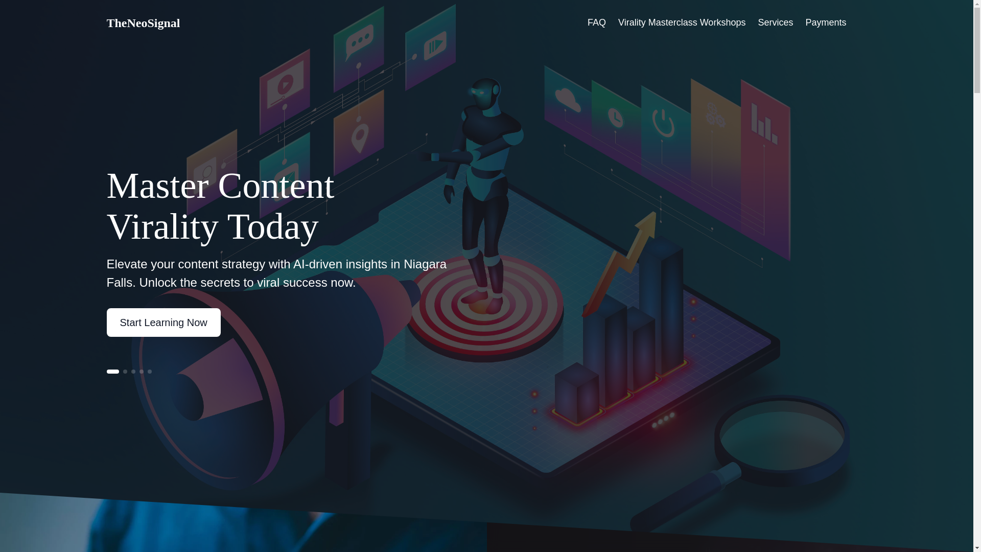 website screenshot of https://theneosign.com/