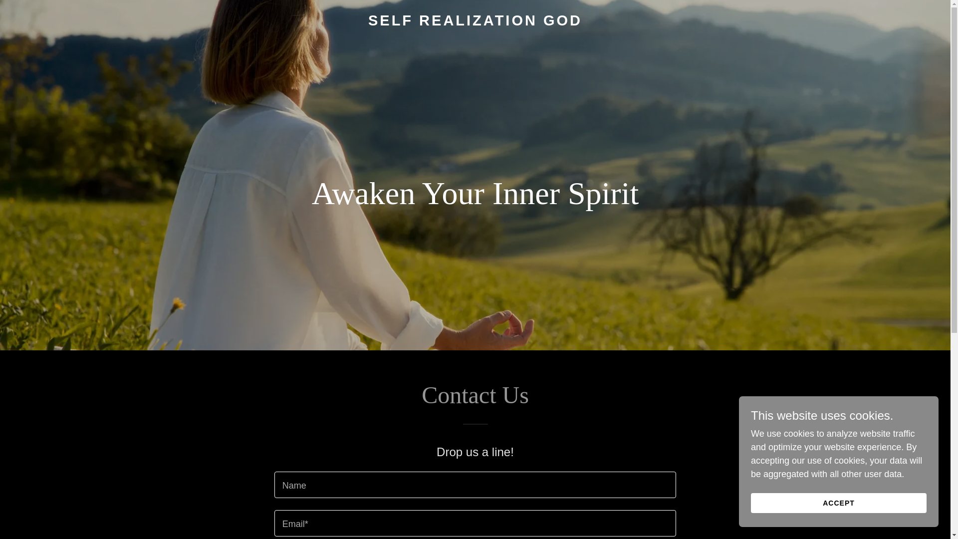 website screenshot of https://selfrealizationgod.org/