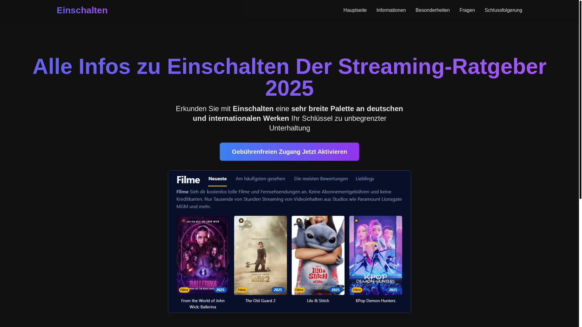 website screenshot of https://einschalten-9x6r.pages.dev/