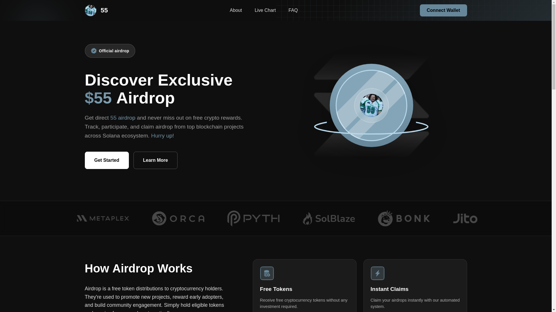 website screenshot of https://join-55onsol.xyz/