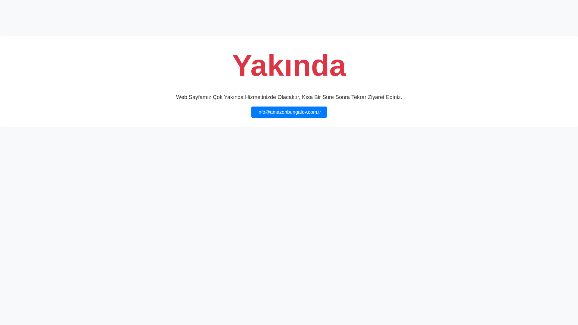 website screenshot of https://amazonbungalov.com.tr/