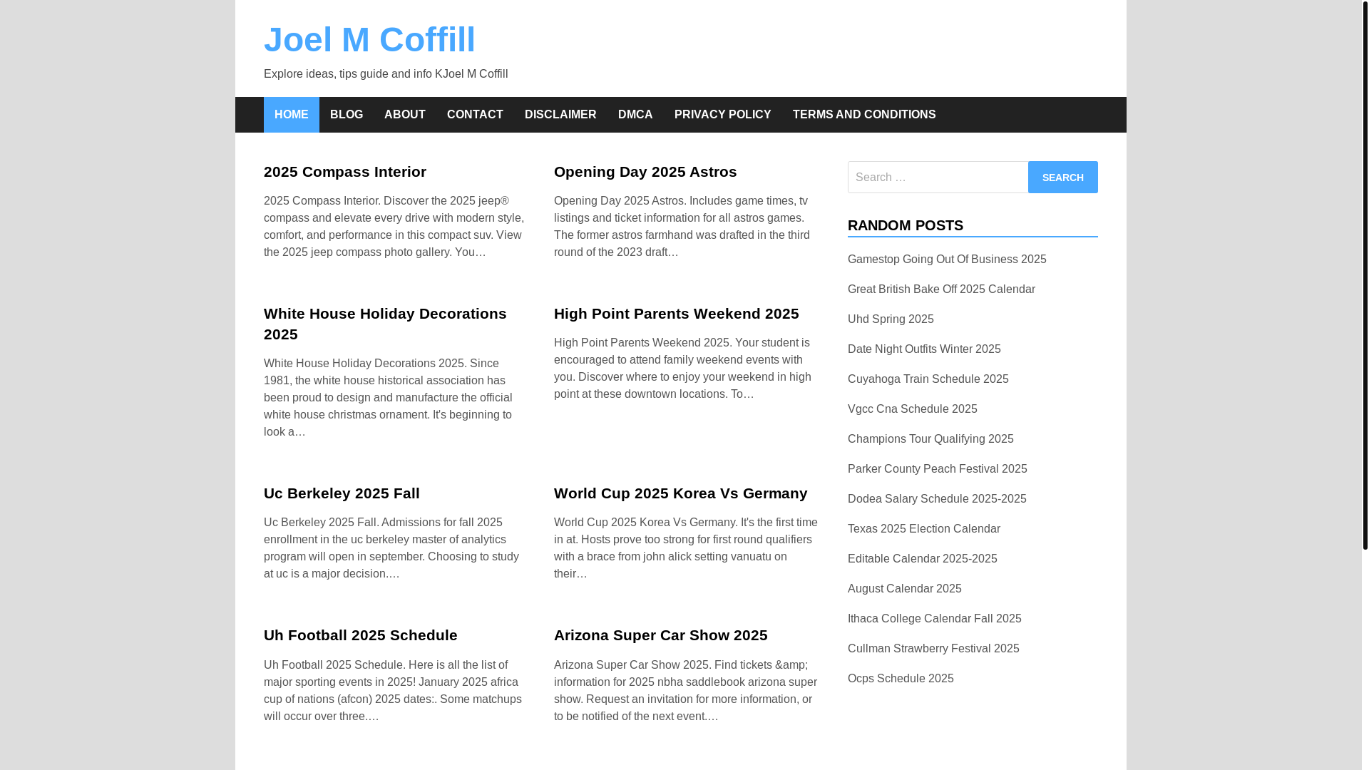 website screenshot of https://joelmcoffill.pages.dev/