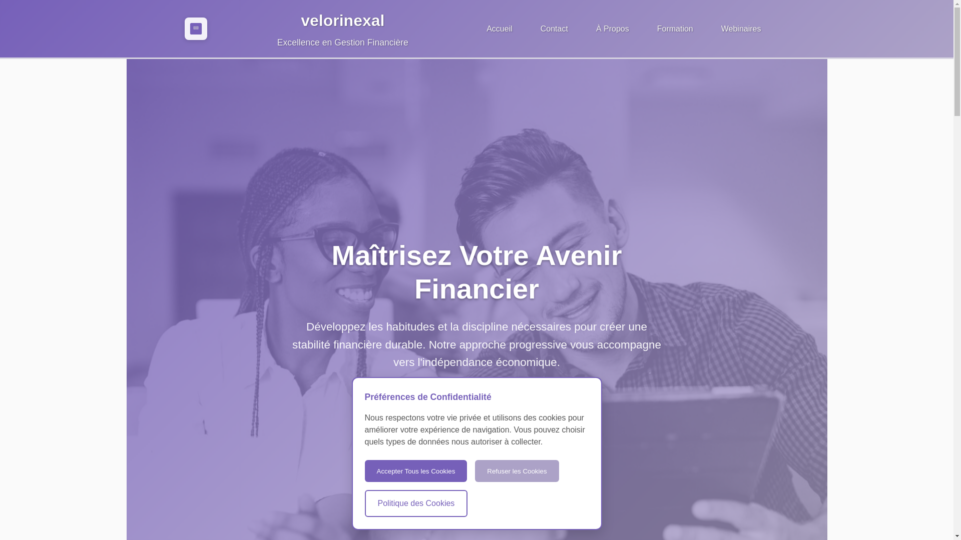 website screenshot of https://velorinexal.com/