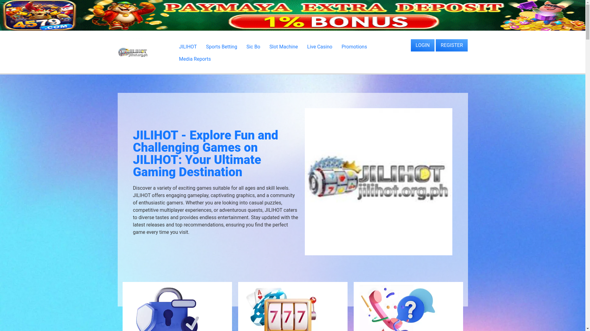 website screenshot of https://jilihotwebsite.com/