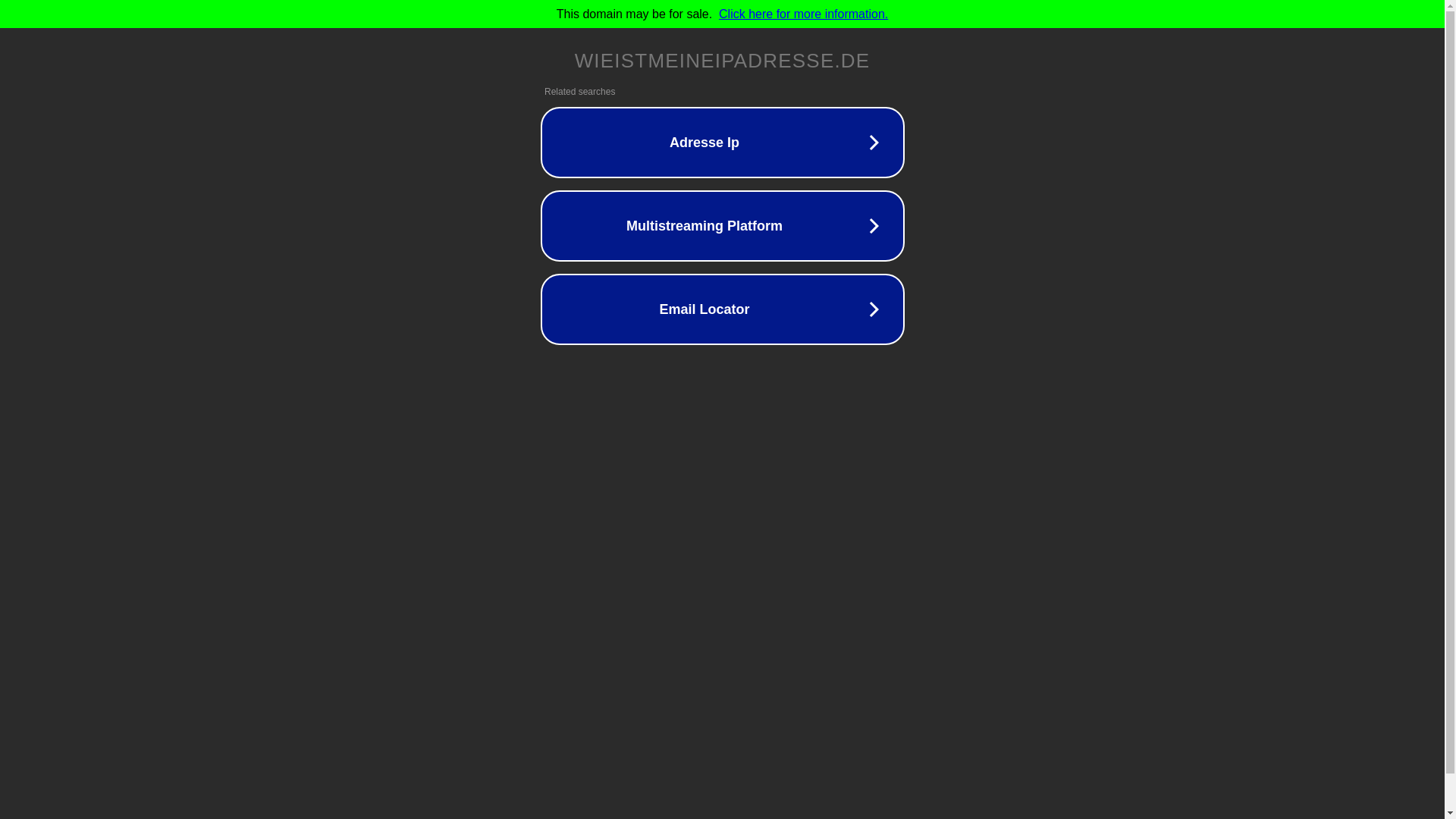 website screenshot of https://ww7.wieistmeineipadresse.de/?usid=105&utid=8f9718030bda0c1d3a74546845a1114c