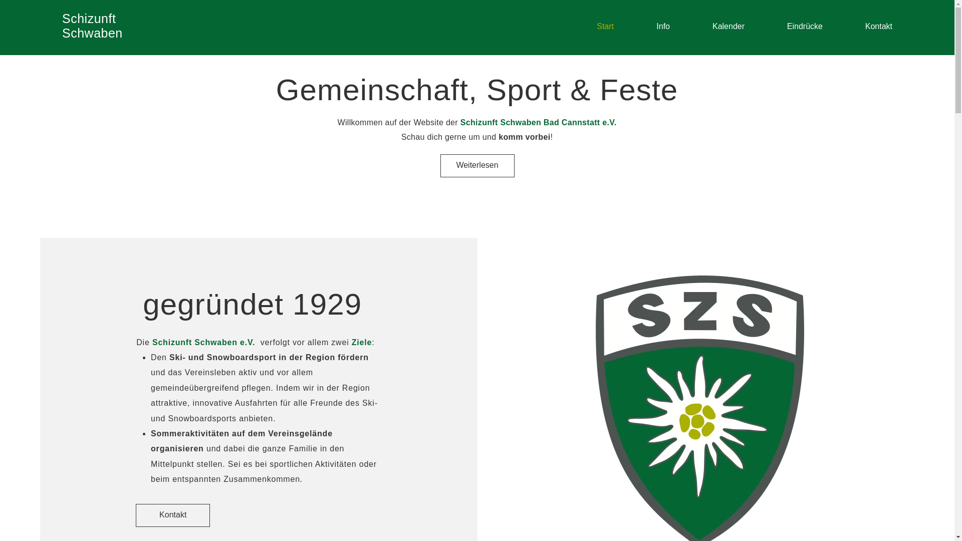 website screenshot of https://schizunft-schwaben.de/