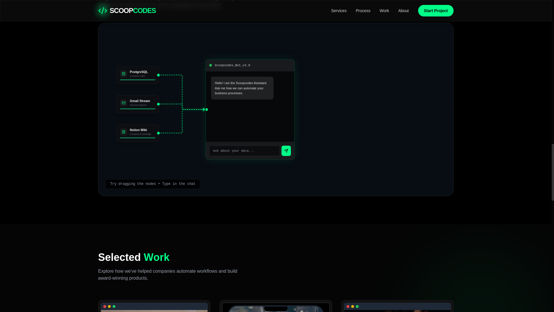 website screenshot of https://scoopcodes.online/