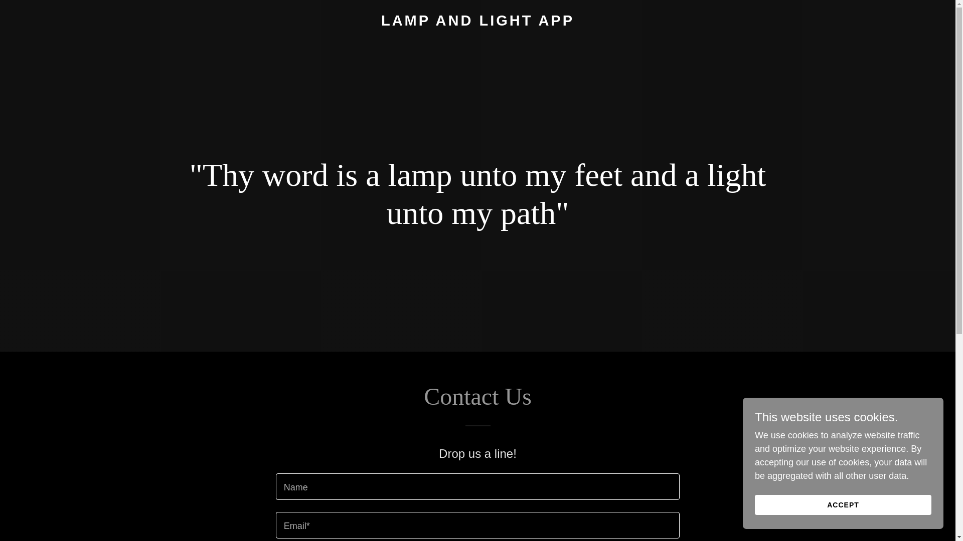 website screenshot of https://lampandlight.app/