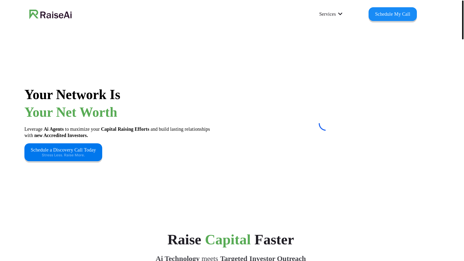 website screenshot of https://myraiseai.com/