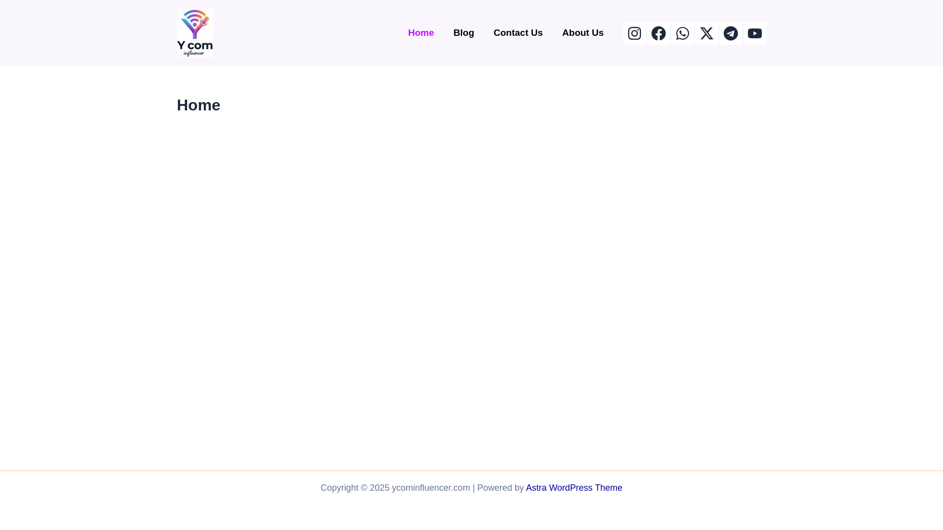 website screenshot of https://ycominfluencer.com/