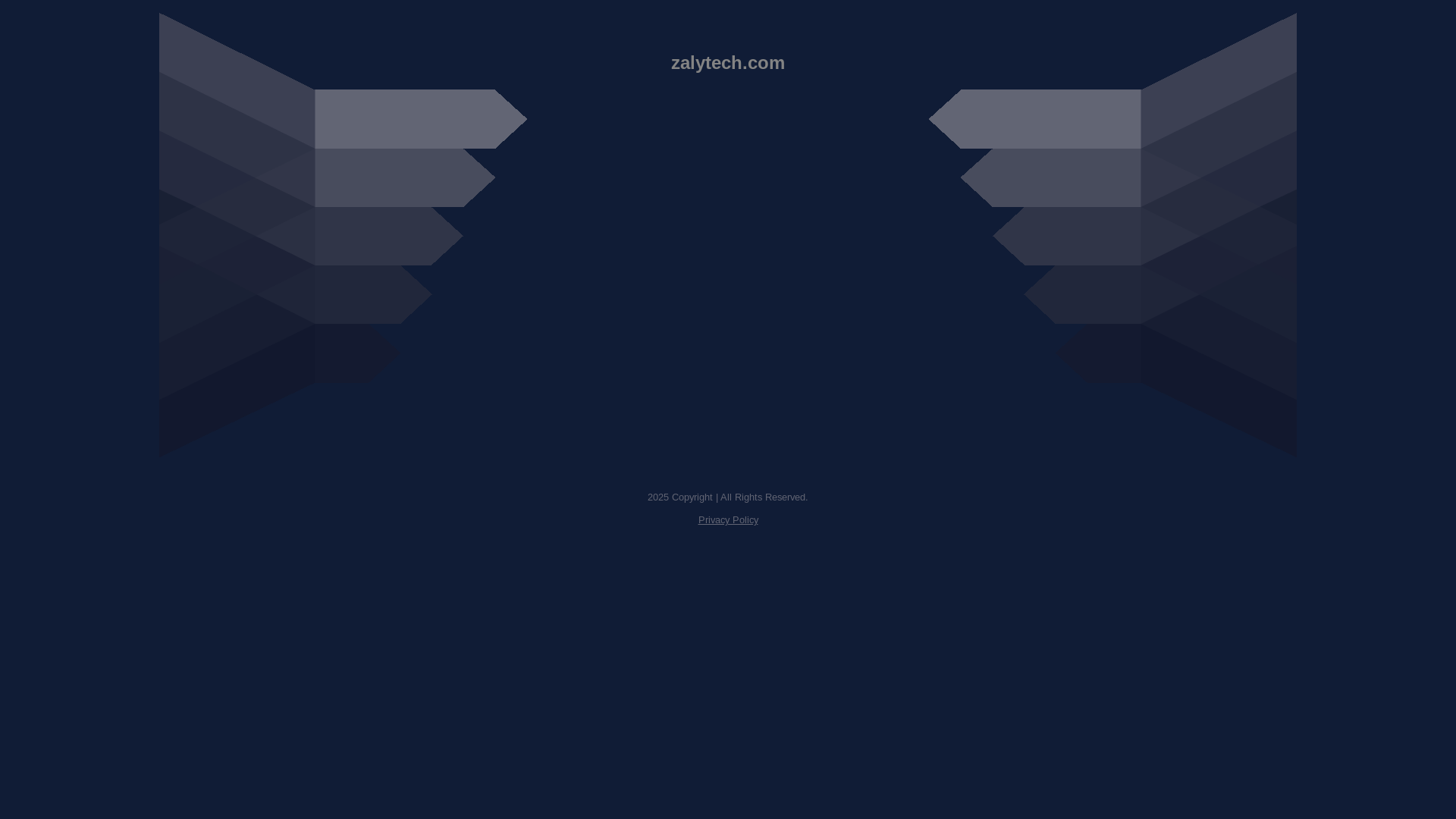 website screenshot of https://zalytech.com/