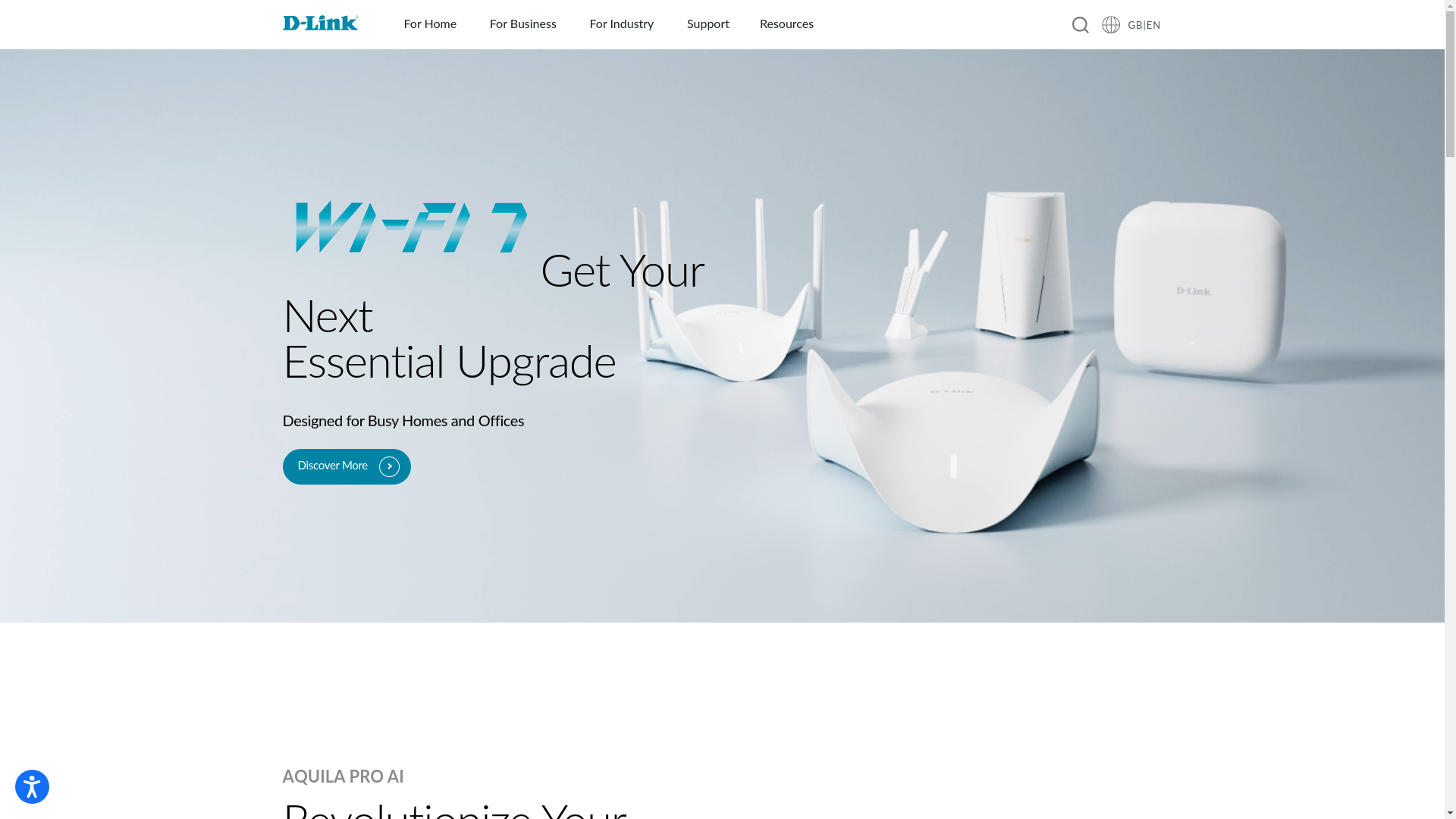 website screenshot of https://dlink.com.ph/