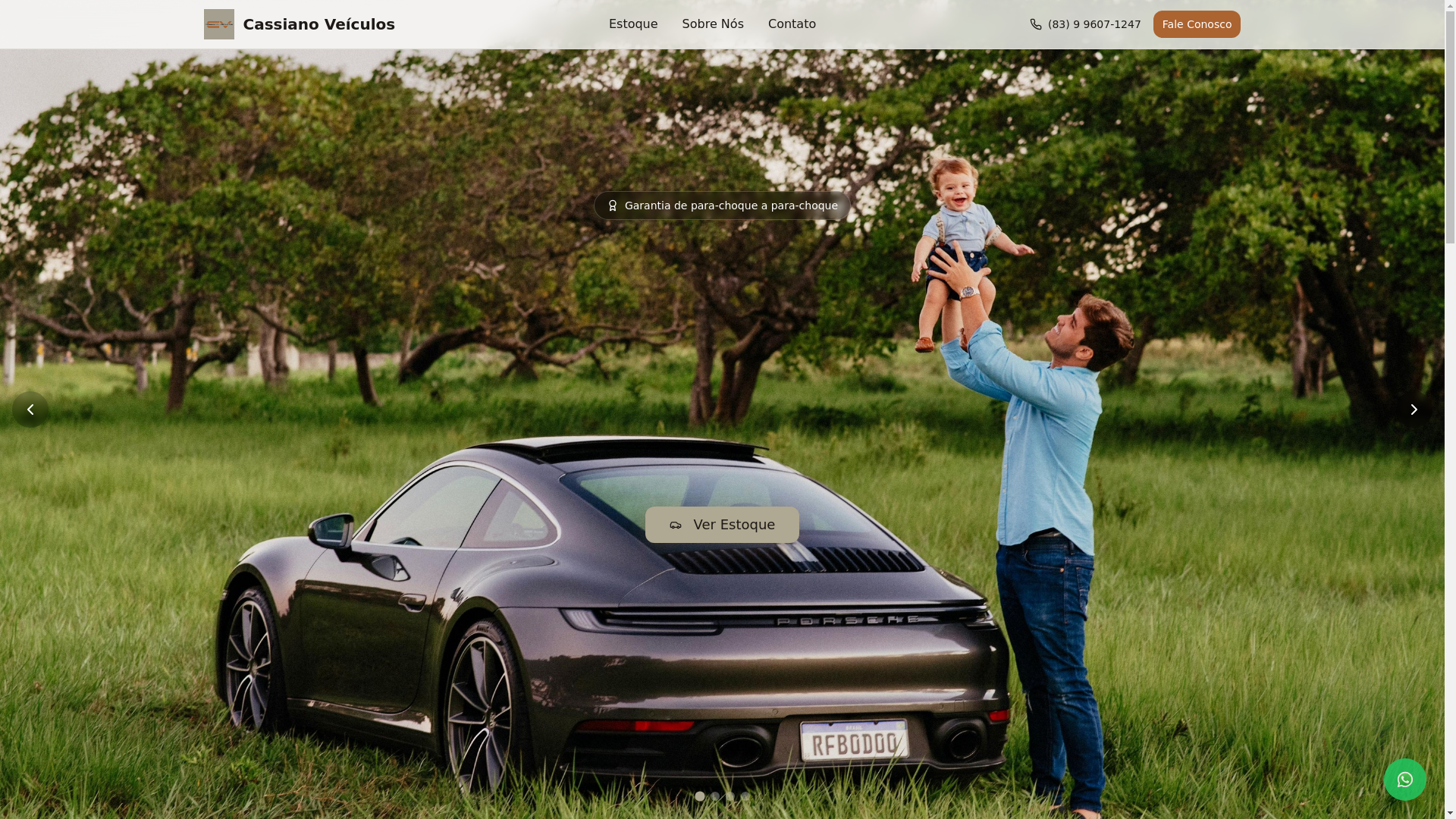 website screenshot of https://cassianoveiculosoficial.com.br/