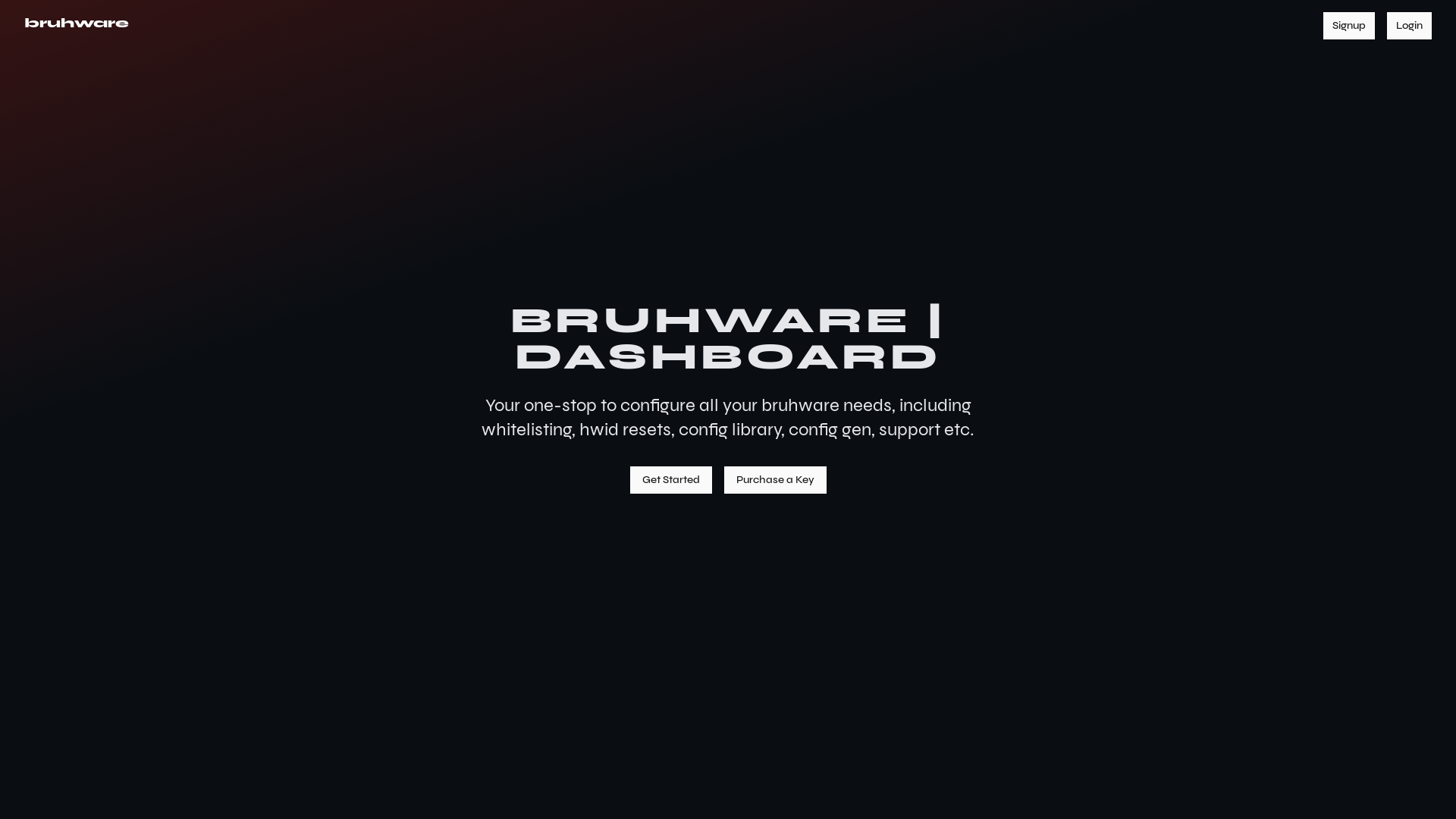 website screenshot of https://bruhware-dashboard.pages.dev/