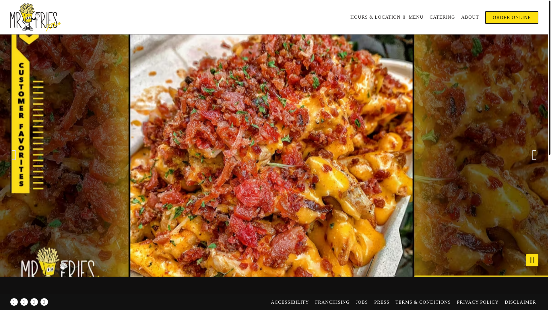 website screenshot of https://mr-friesman.com/