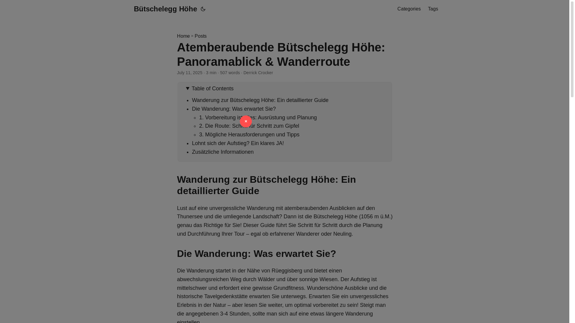 website screenshot of https://butschelegg-hohe.pages.dev/