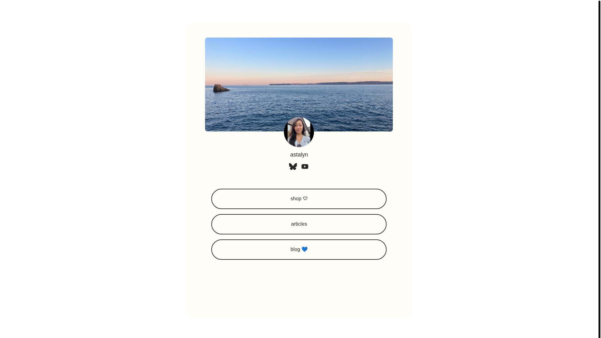 website screenshot of https://astalyn.bio/