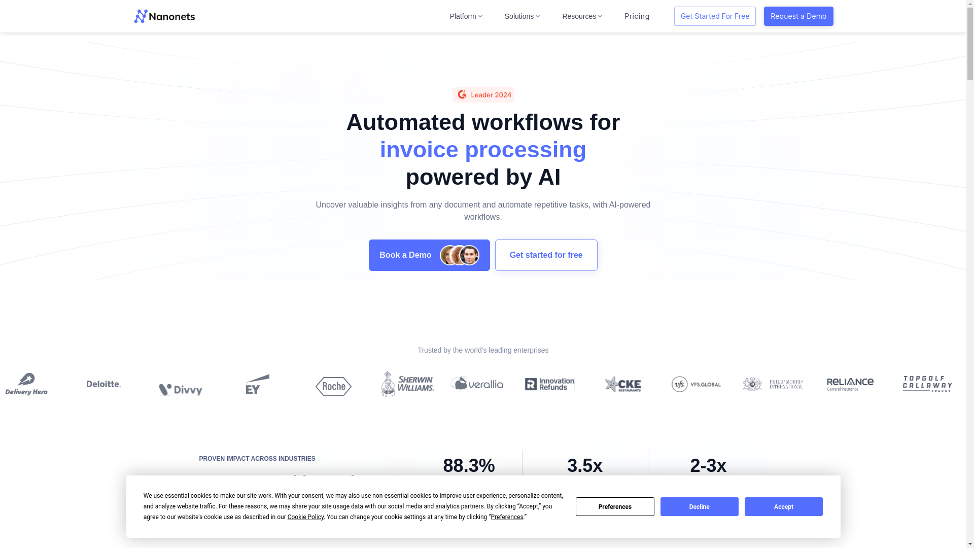 website screenshot of https://enterprisesnanonet.com/