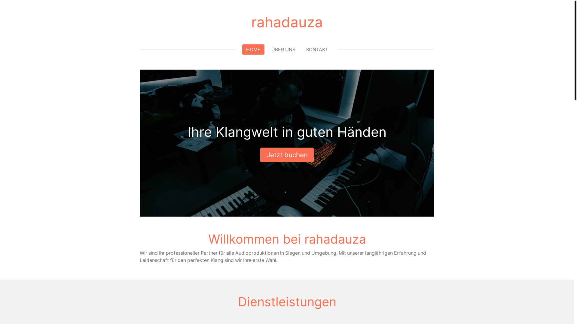 website screenshot of https://rahadauza.com/