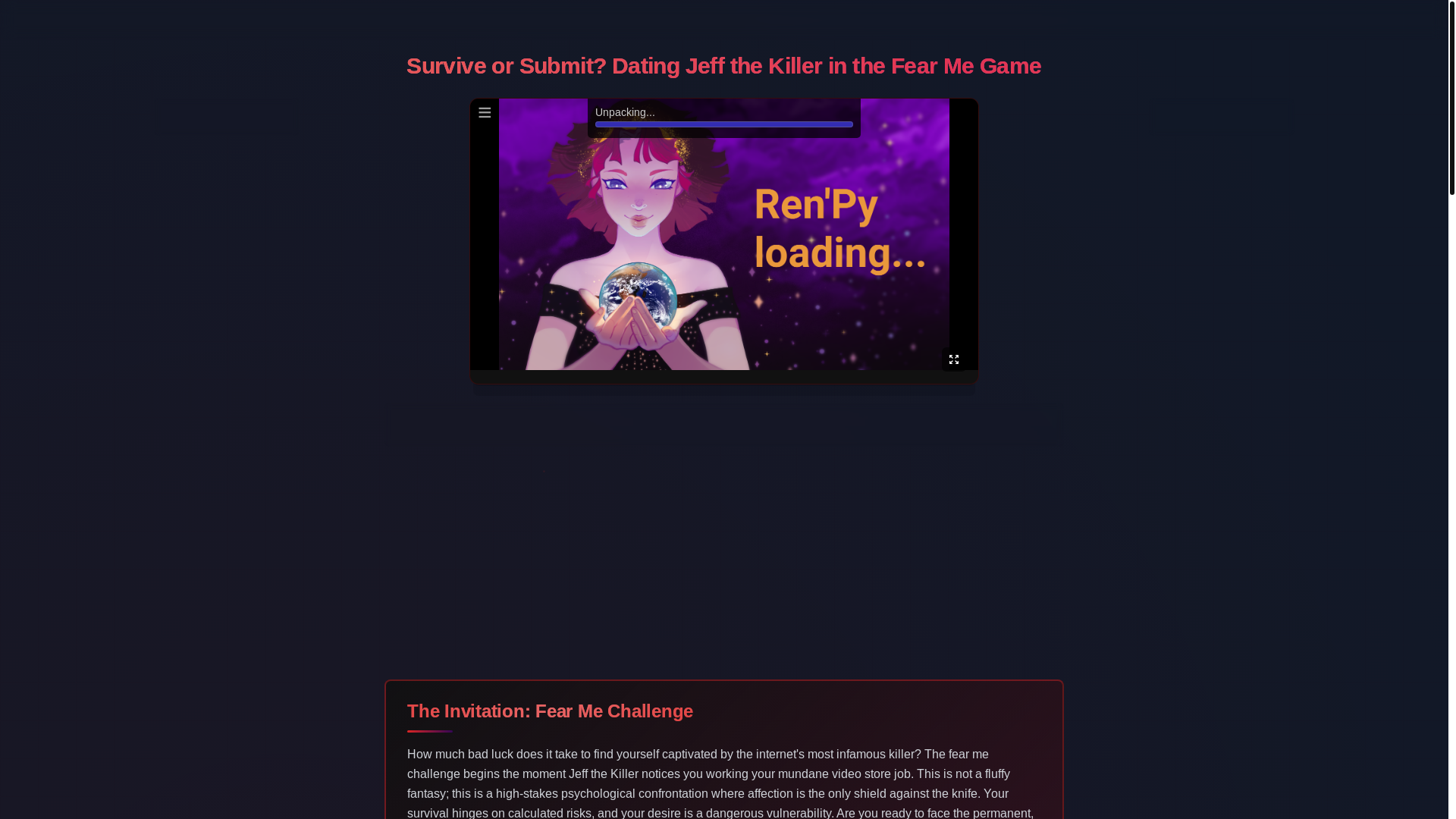 website screenshot of https://fearmegame.pages.dev/