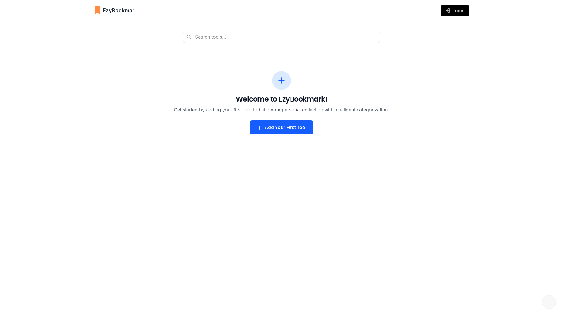website screenshot of https://ezybookmark.com/