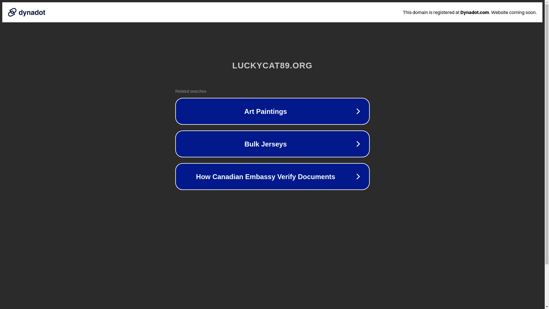 website screenshot of https://luckycat89.org/