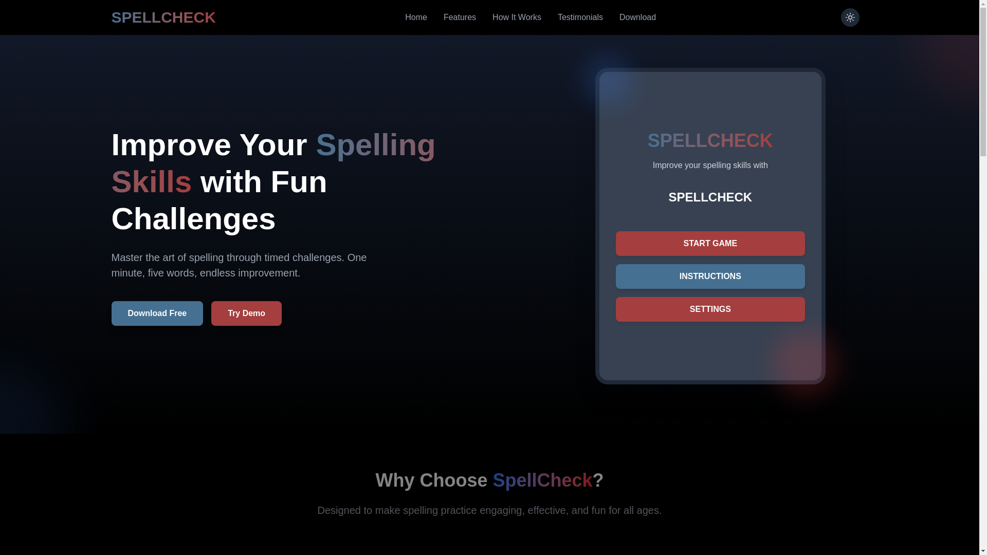 website screenshot of https://spellcheckapp.com/