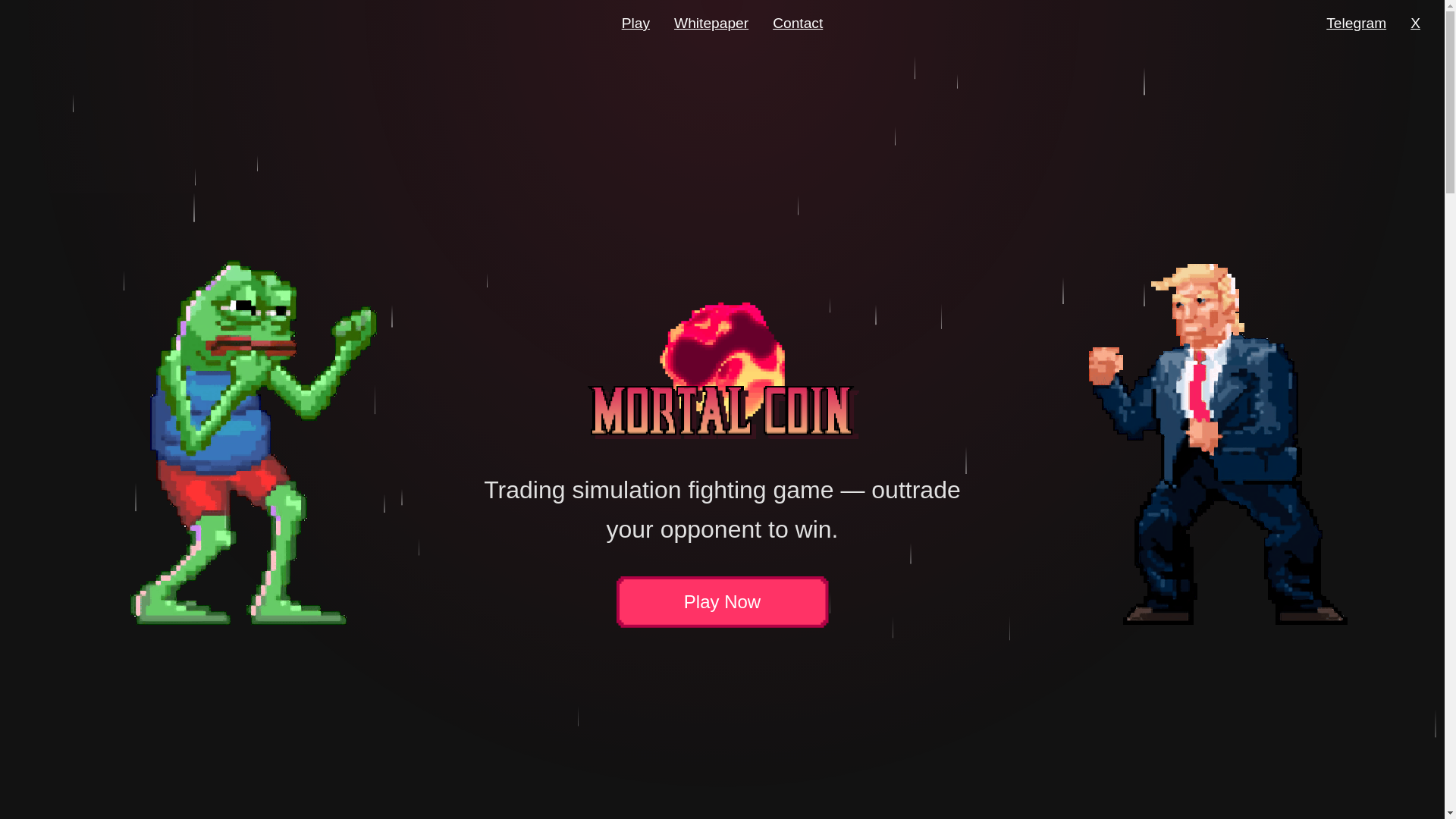 website screenshot of https://mortalcoin-landing.pages.dev/